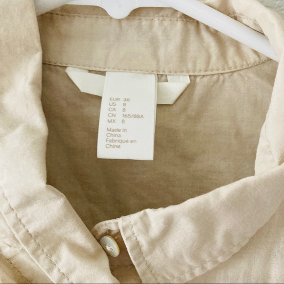 H&M | Tan Button Down Tank - Picture 3 of 4